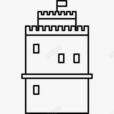 白色的塞萨洛尼基塔图标图标