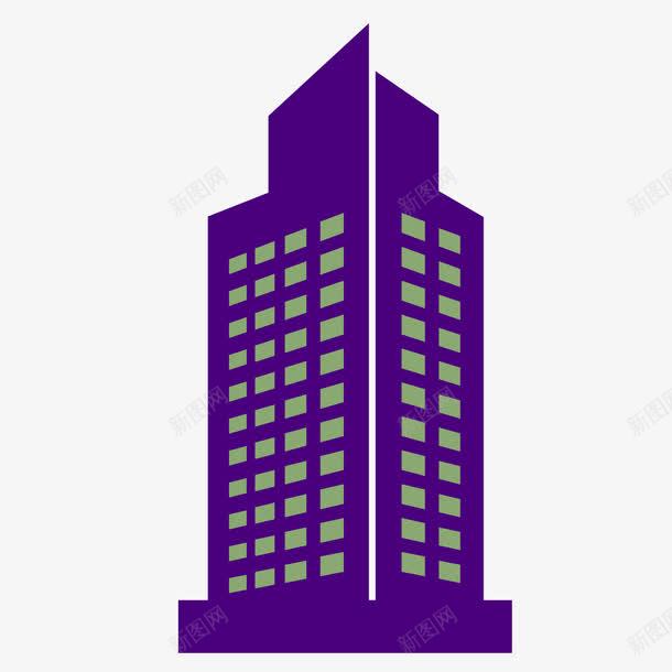 紫色豪华酒店png免抠素材_新图网 https://ixintu.com 矢量素材 紫色 豪华 豪华酒店 酒店