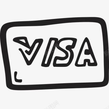 信用卡电子商务钱付款购物签证电图标图标