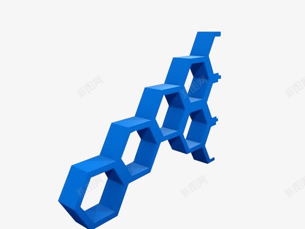 蓝色六边形png免抠素材_新图网 https://ixintu.com 六角形科技 六边型 六边形 几何背景图 科技 蓝色