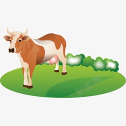 喂牛的图标png免抠素材_新图网 https://ixintu.com cattle feeding 喂养 牛