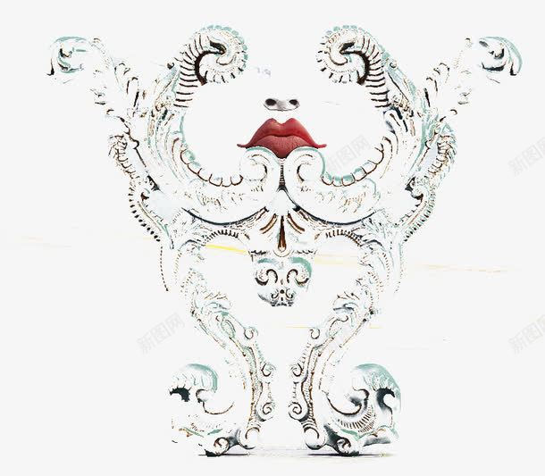 创意欧式花纹图案png免抠素材_新图网 https://ixintu.com 创意花纹 欧式花纹图案 红嘴唇欧式花边