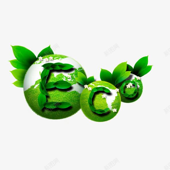 eco经济环保png免抠素材_新图网 https://ixintu.com eco经济 环保 绿色