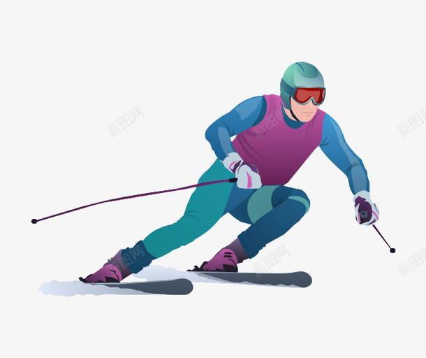 卡通滑雪橇的人抠图png免抠素材_新图网 https://ixintu.com 免抠 免抠图 卡通画 滑雪 滑雪橇的人 装饰 装饰画