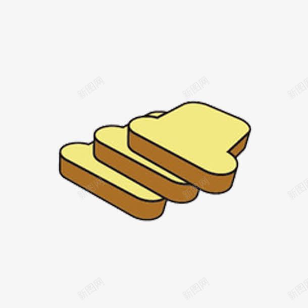 卡通面包片png免抠素材_新图网 https://ixintu.com 卡通 小吃 零食 面包 面包片 食品 食物