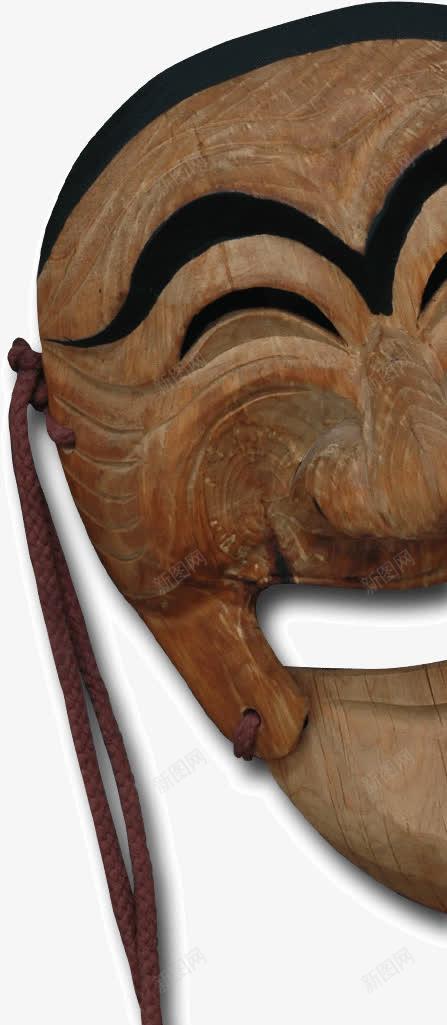 创意搞笑木质面具png免抠素材_新图网 https://ixintu.com 创意 搞笑 木质 面具
