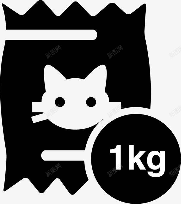 1kg猫粮png免抠素材_新图网 https://ixintu.com 卡通 可爱 猫粮