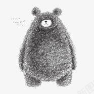 可爱手绘棕熊png免抠素材_新图网 https://ixintu.com 创意设计 可爱 手绘 时尚 棕熊 流行元素