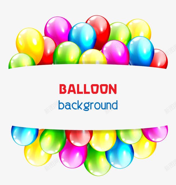 彩色气球背景png免抠素材_新图网 https://ixintu.com 写字板 写字框 彩色气球 气球背景 背景