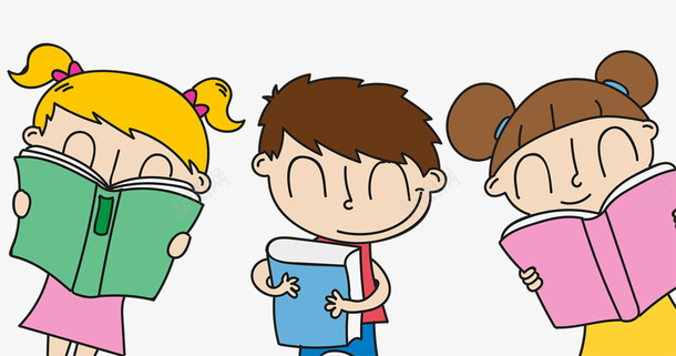 卡通手绘儿童读书psd免抠素材_新图网 https://ixintu.com 儿童 卡通 卡通手绘儿童读书 国际读书日 手绘 读书 读书日