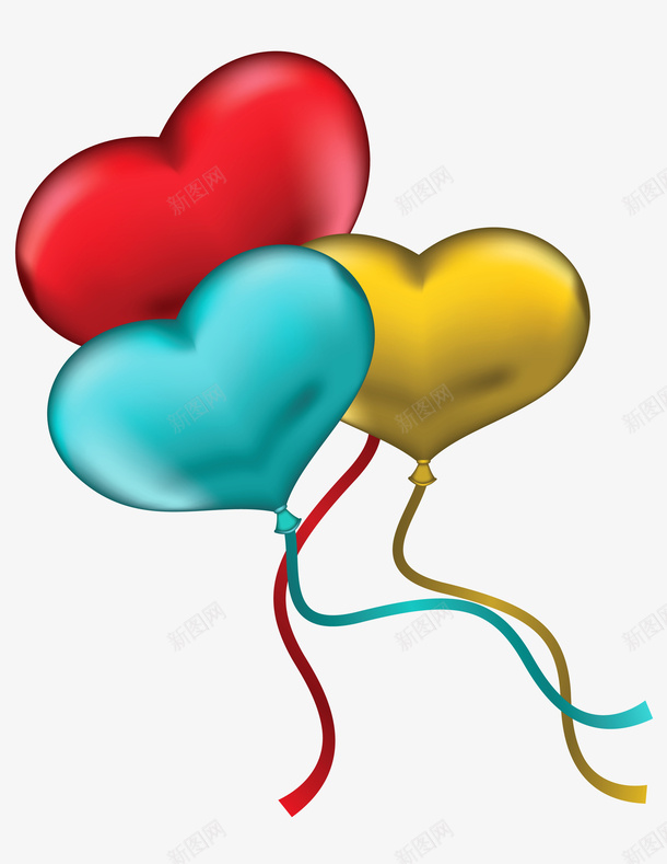 彩色气球日气球psd免抠素材_新图网 https://ixintu.com 彩色气球 背景装饰 节日气球