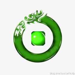绿色中国龙素材