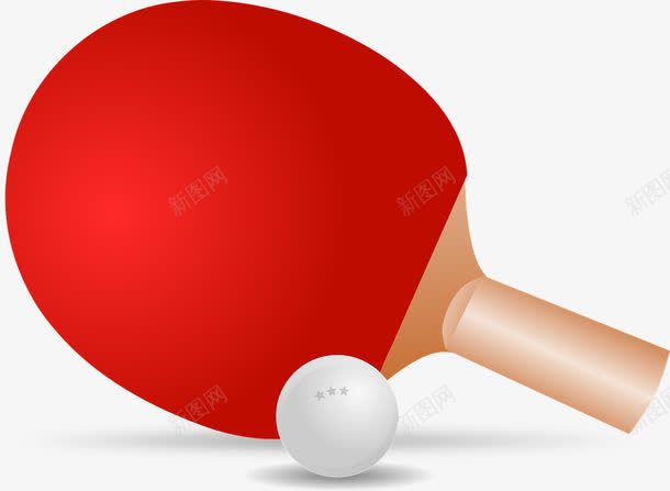 乒乓球运动健康红色png免抠素材_新图网 https://ixintu.com 乒乓球 健康 红色 运动
