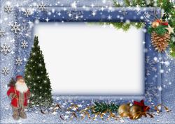 圣诞树松果圣诞装饰边框高清图片