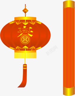 中国春节灯笼效果元素素材