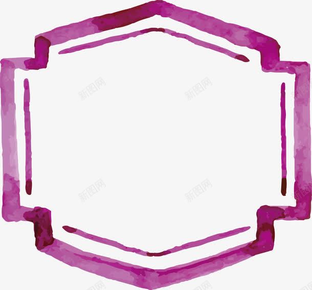 紫色涂抹边框png免抠素材_新图网 https://ixintu.com 卡通 涂抹 紫色 边框