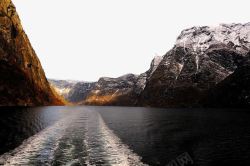 挪威著名峡湾景区素材