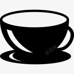 咖啡饮用一杯茶图标高清图片