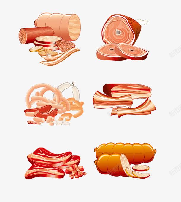 各类肉png免抠素材_新图网 https://ixintu.com 卡通 肉 食物