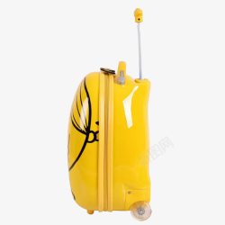 黄色行李箱侧面素材