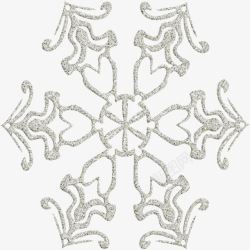 爱心雪花素材