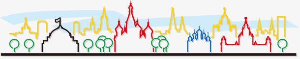 线条城市png免抠素材_新图网 https://ixintu.com 国家 线条