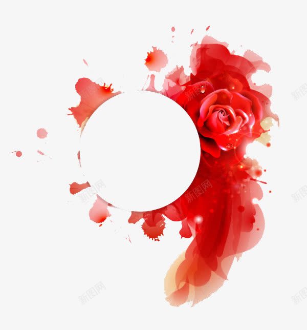 创意合成红色的花纹效果png免抠素材_新图网 https://ixintu.com 创意 合成 效果 红色 花纹