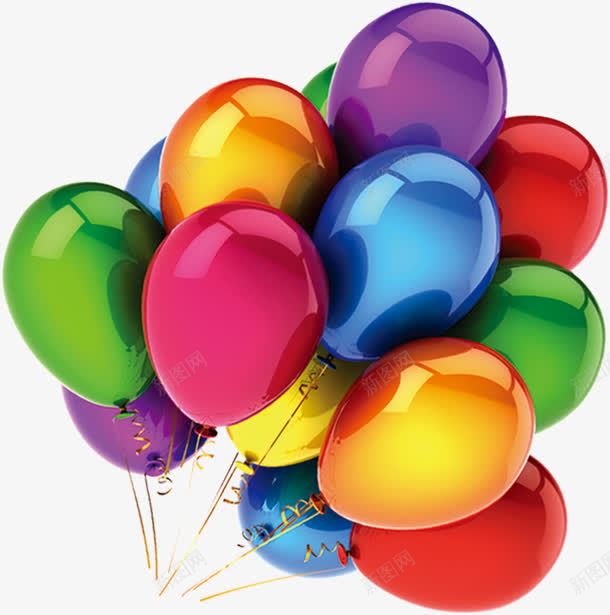 节日气球卡通装饰png免抠素材_新图网 https://ixintu.com 卡通 气球 节日 装饰