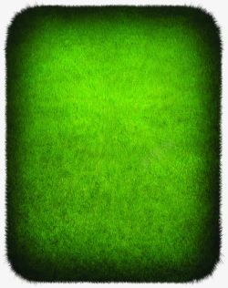 绿色草地方形装饰素材
