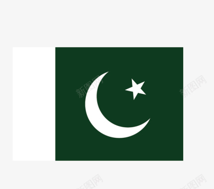 巴基斯坦国旗矢量图图标图标