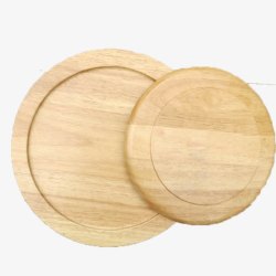 圆形木餐盘可洗素材