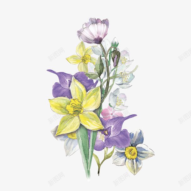 紫色商务花朵png免抠素材_新图网 https://ixintu.com 叠加 商务 渐变 环境 生长 紫色 自然 花朵