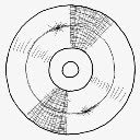 手绘光碟图标图标