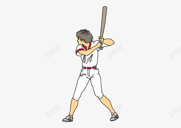 棒球运动图png免抠素材_新图网 https://ixintu.com 准备 棒球 测面 白色 运动