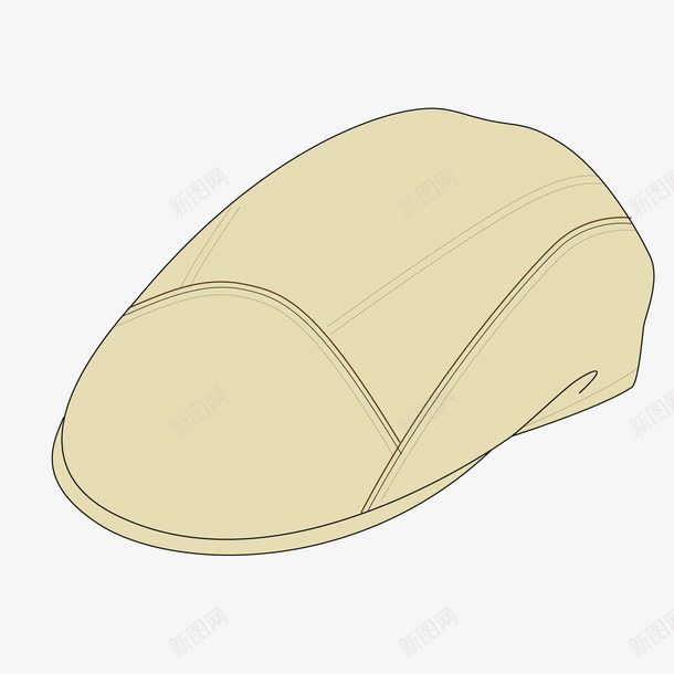 老爷鸭舌帽png免抠素材_新图网 https://ixintu.com 保暖 毛呢 鸭舌帽