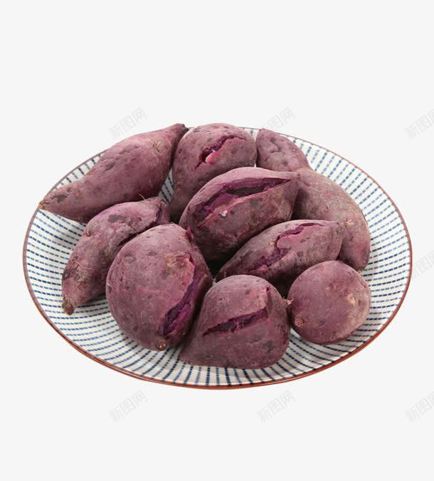 裂开的紫薯png免抠素材_新图网 https://ixintu.com 农作物 紫薯 裂开的 食物