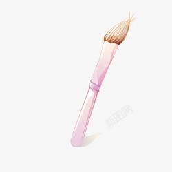 粉色水彩笔图案素材