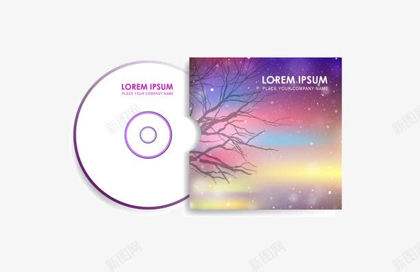 紫色唱片CDpng免抠素材_新图网 https://ixintu.com CD 唱片 矢量唱片CD 紫色唱片CD