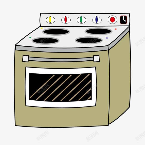 卡通烤箱png免抠素材_新图网 https://ixintu.com 厨具 烤箱 烤箱矢量 矢量卡通