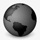 黑色地球图标装饰png_新图网 https://ixintu.com 图标 地球 装饰 黑色