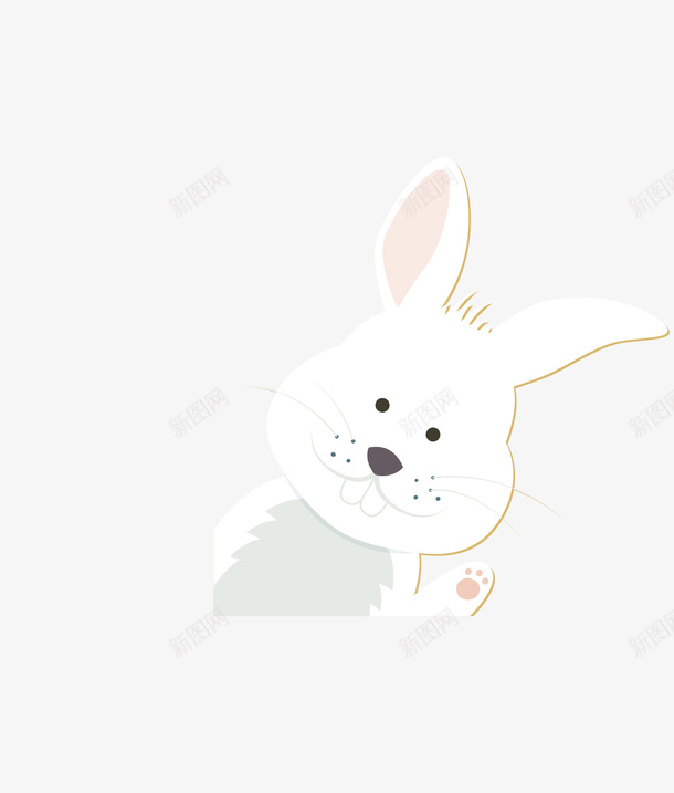 白色卡通小兔子矢量图eps免抠素材_新图网 https://ixintu.com 卡通 小兔子 白色小兔子 矢量小兔子 矢量图