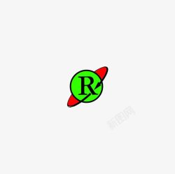 字母R标志素材