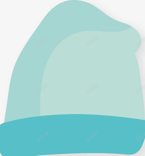浅蓝色帽子png免抠素材_新图网 https://ixintu.com 冬 冬季帽子矢量图 可爱 季节 帽 帽子 平面设计 插图 服装 蓝
