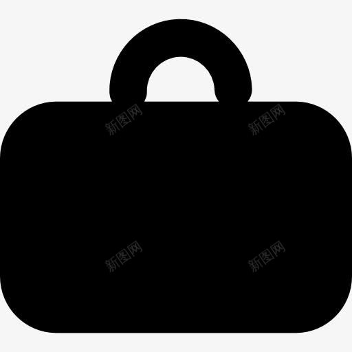 手提箱的形状图标png_新图网 https://ixintu.com 工具 形状 符号 箱包 袋 软图标 黑暗 黑色