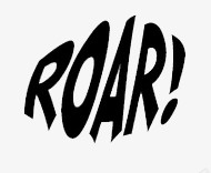 黑体文字ROAR高清图片