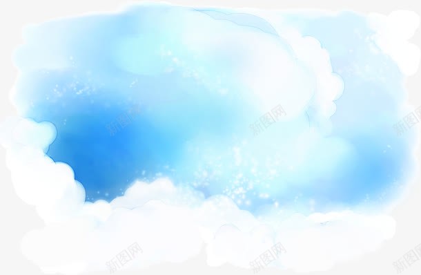 蓝色云朵抽象艺术png免抠素材_新图网 https://ixintu.com 云朵 抽象 艺术 蓝色