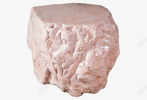 石材坐凳png免抠素材_新图网 https://ixintu.com 东南亚石材 粉色 粗糙肌理 软装