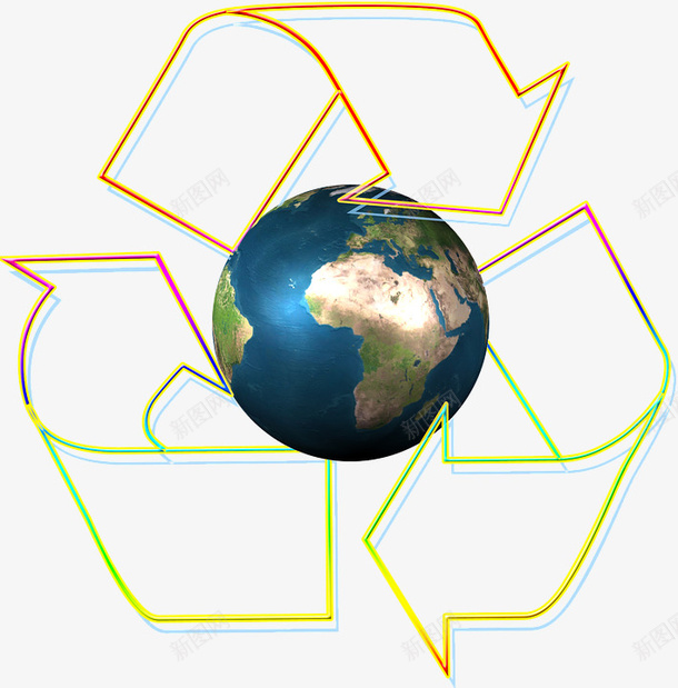 全球循环png免抠素材_新图网 https://ixintu.com PPT元素 地球 循环 素材