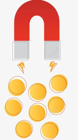 吸附图标磁铁吸附现象图标高清图片
