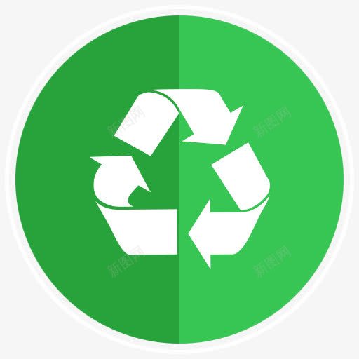 绿色的循环标志图标png_新图网 https://ixintu.com 循环